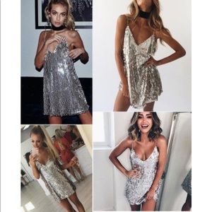 BCBG Sequin Mini NYE Dress